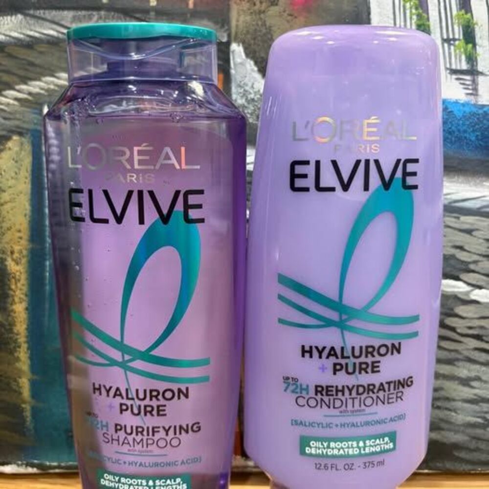 L’Oréal Elvive Hyaluron Pure Shampoo & Conditioner Set 12.6 oz